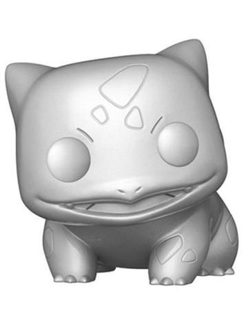 Funko Pop POKEMON POP FUNKO VINYL FIGURE 453 BULBASAUR SILVER MT 9CM