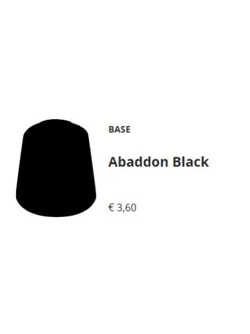 Pittura E Modellismo COLOR BASE ABADDON BLACK 12ML