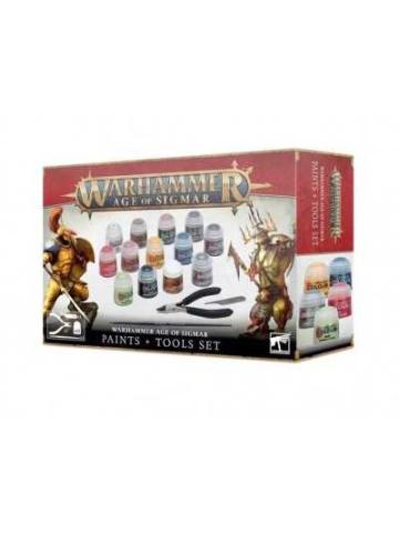 Warhammer Age Of Sigmar PAINTS + TOOLS SET