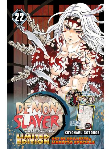 Demon Slayer 22 LIMITED EDITION CON 8 SPILLETTE E UN LIBRETTO