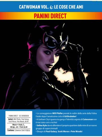 CATWOMAN DI ED BRUBAKER VOLUME 04 LE COSE CHE AMI