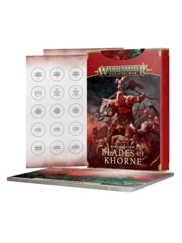 Warhammer Age Of Sigmar Carte delle pergamene da guerra Lame di Khorne