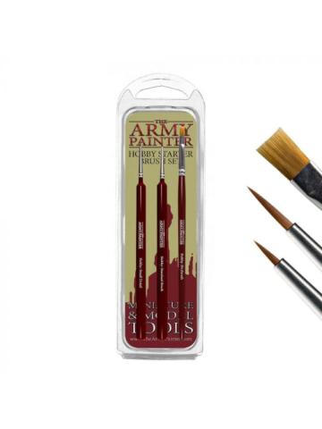 Pittura E Modellismo ARMY PAINTER HOBBY STARTER BRUSH SET - STANDARD - DRY - SMALL DETAIL BRUSH