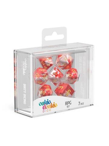 Accessori Gdr OAKIE DOAKIE DICE RPG SET GEMIDICE RED SKY