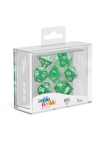Accessori Gdr OAKIE DOAKIE DICE RPG SET TRANSLUCENT  GREEN