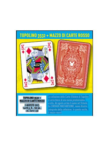 Topolino 3532 + MAZZO DI CARTE ROSSO