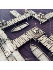 PWORK WARGAMES FANTASY TILES THE HARBOUR MDF -