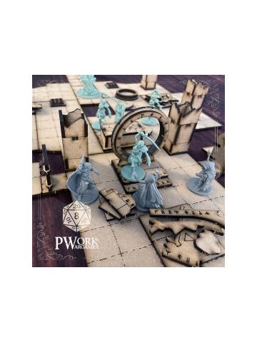 PWORK WARGAMES FANTASY TILES THE TEMPLE MDF -