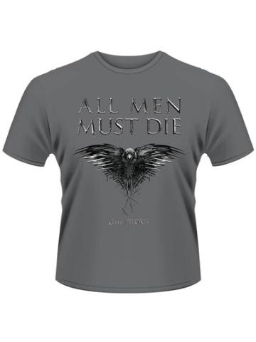 GAME OF THRONES T-SHIRT “ALL MEN MUST DIE” S