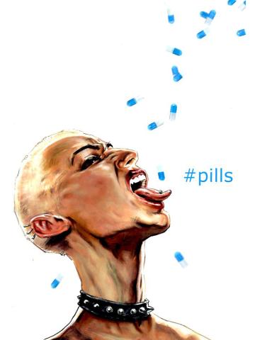 #PILLS - COPIA CON AUTOGRAFO + SKETCH