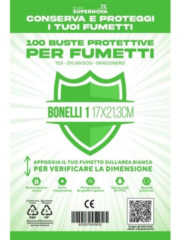 STUDIO SUPERNOVA - 100 BUSTE PROTETTIVE BONELLI 1 (17,0 X 21,3)