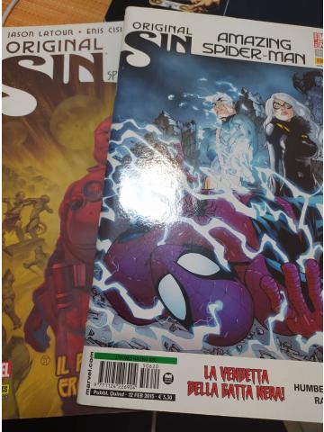 ORIGINAL SIN AMAZING SPIDERMAN VENDETTA GATTA NERA PANINI COMICS