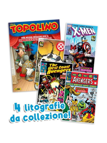 Topolino 3594 + LITOGRAFIE MARVEL