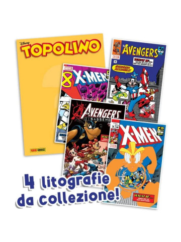 Topolino 3596 + LITOGRAFIE MARVEL