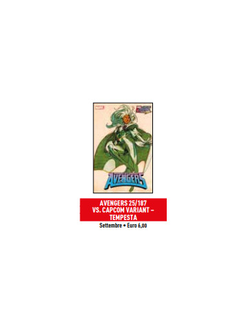 AVENGERS 187/25 VARIANT VS CAPCOM TEMPESTA