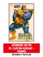 AVENGERS 190/28 VARIANT VS CAPCOM THANOS