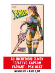 GLI INCREDIBILI X-MEN 431/13 VARIANT VS CAPCOM PSYLOCKE