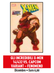 GLI INCREDIBILI X-MEN 432/14 VARIANT VS CAPCOM FENOMENO