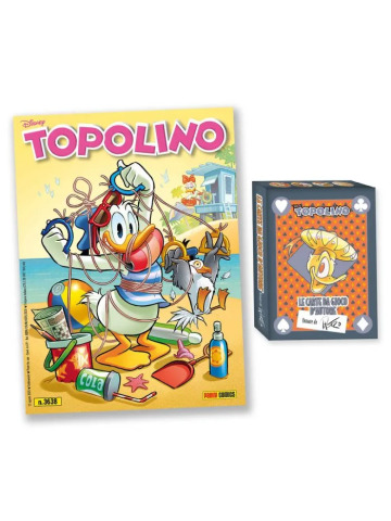 Topolino 3638 CON CARTE DI LORENZO PASTROVICCHIO MAZZO ROSSO