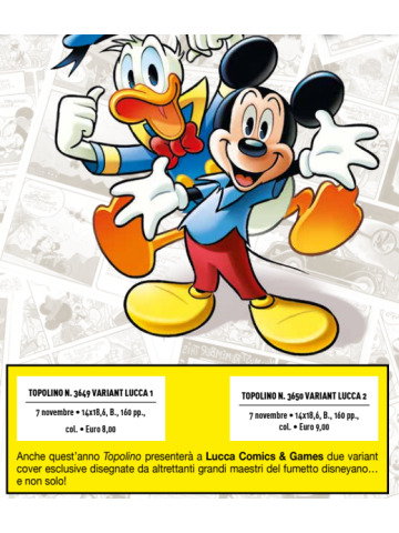 Topolino 3649 VARIANT LUCCA COMICS 1
