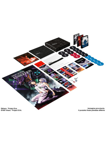 Neon Genesis Evangelion - Ultimate Edition Box Set (9 Blu-Ray+7 Dvd+Book+Paper Toy+Card Set+Poster+Gadgets)