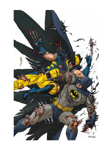MARVEL/DC DEADPOOL/BATMAN 1 INCENTIVE FOIL VARIANT WOLVERINE & BATMAN DI MCNIVEN
