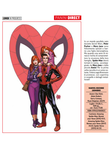 MARVEL EDIZIONE GRIMORIO SPIDER-MAN RINNOVARE LE PROMESSE