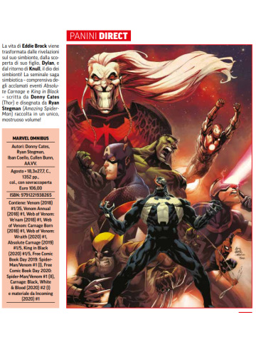 MARVEL OMNIBUS  VENOMNIBUS DI DONNY CATES & RYAN STEGMAN