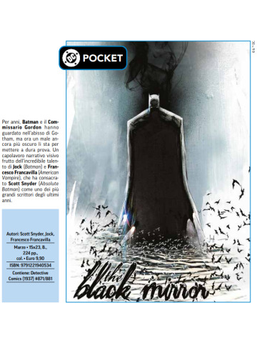 DC POCKET COLLECTION BATMAN LO SPECCHIO NERO