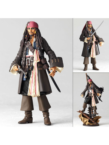 Action Figure Tokusatsu Revoltech No.25 Pirati dei Caraibi Jack Sparrow