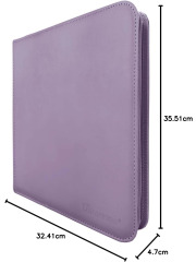 ULTRA-PRO - ZIPPERED 12-POCKET PRO-BINDER - PURPLE