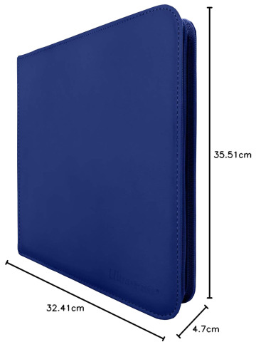 ULTRA-PRO - ZIPPERED 12-POCKET PRO-BINDER - BLUE