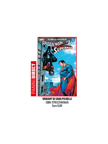 SPIDER-MAN/SUPERMAN 01 VARIANT DI SARA PICHELLI