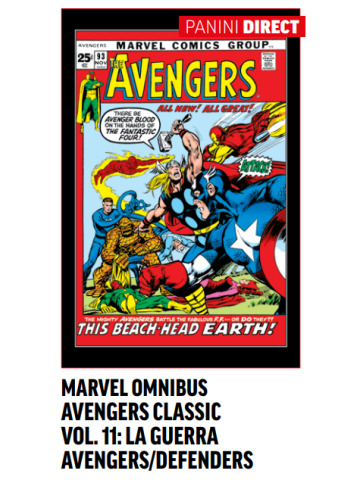 MARVEL OMNIBUS  AVENGERS CLASSIC 11 LA GUERRA AVENGERS/DEFENDERS