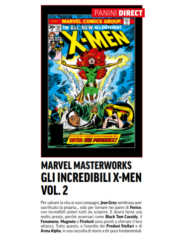 MARVEL MASTERWORKS GLI INCREDIBILI X-MEN 02
