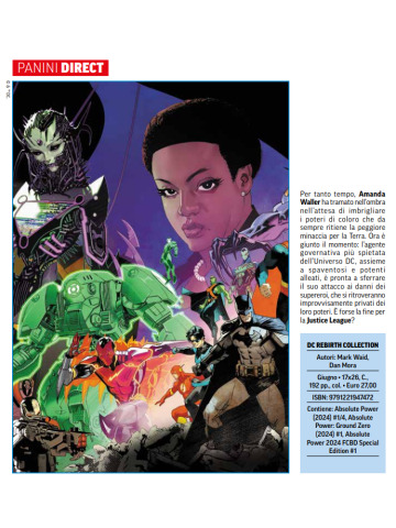 DC REBIRTH COLLECTION ABSOLUTE POWER CONTRO IL POTERE ASSOLUTO